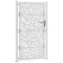 Puerta de jardín diseño llama acero desgastado 105x180