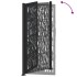 Puerta de jardín de diseño con raíl de acero negro 105x205