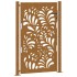 Puerta de jardín de acero desgastado diseño ondulado 105x155