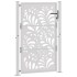 Puerta de jardín de acero desgastado diseño ondulado 105x155