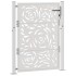 Puerta de jardín diseño llama acero desgastado 105x130