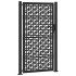 Puerta de jardín diseño en cruz de acero negra 105x180