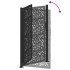 Puerta de jardín de diseño de hojas de acero negra 105x180