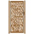 Puerta de jardín diseño con listón acero desgastado 105x205