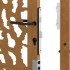 Puerta de jardín diseño con listón acero desgastado 105x205
