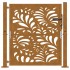 Puerta de jardín de acero desgastado diseño ondulado 105x105
