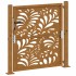 Puerta de jardín de acero desgastado diseño ondulado 105x105