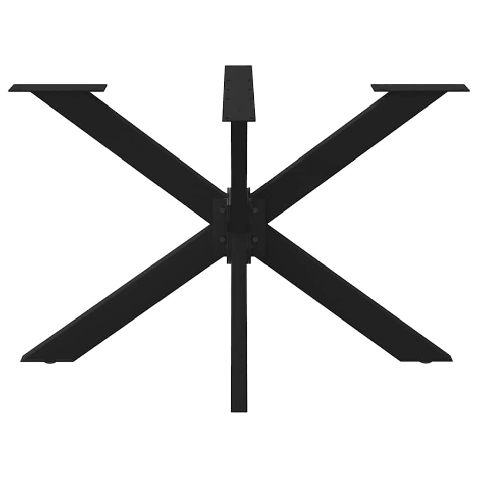 Pata de mesa comedor forma araña negra 120x68x(72-73) cm