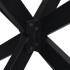Pata de mesa comedor forma araña negra 120x68x(72-73) cm