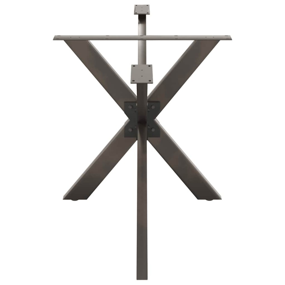 Pata mesa comedor forma araña natural 150x78x(72-73) cm