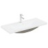 Mueble lavabo con lavabo integrado y grifo madera