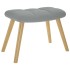 Sillón de relax con taburete tela gris