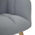 Sillón de relax con taburete tela gris