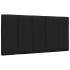 Estructura de cama sin colchón tela negro 100x200