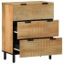 Aparador marrón 60x33x75 cm madera maciza
