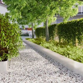 Bordes para césped 20 uds 25x103 cm acero