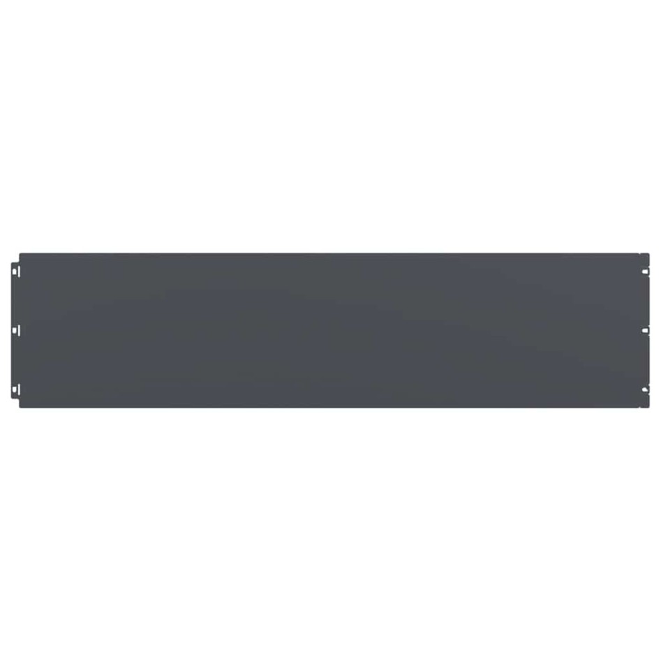 Bordes césped 20 uds antracita 25x103 cm acero laminado