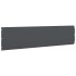 Bordes césped 20 uds antracita 25x103 cm acero laminado