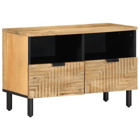 Mueble de TV madera maciza mango marrón 70x33x46