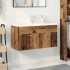 Mueble para lavabo con lavabo incorporado madera