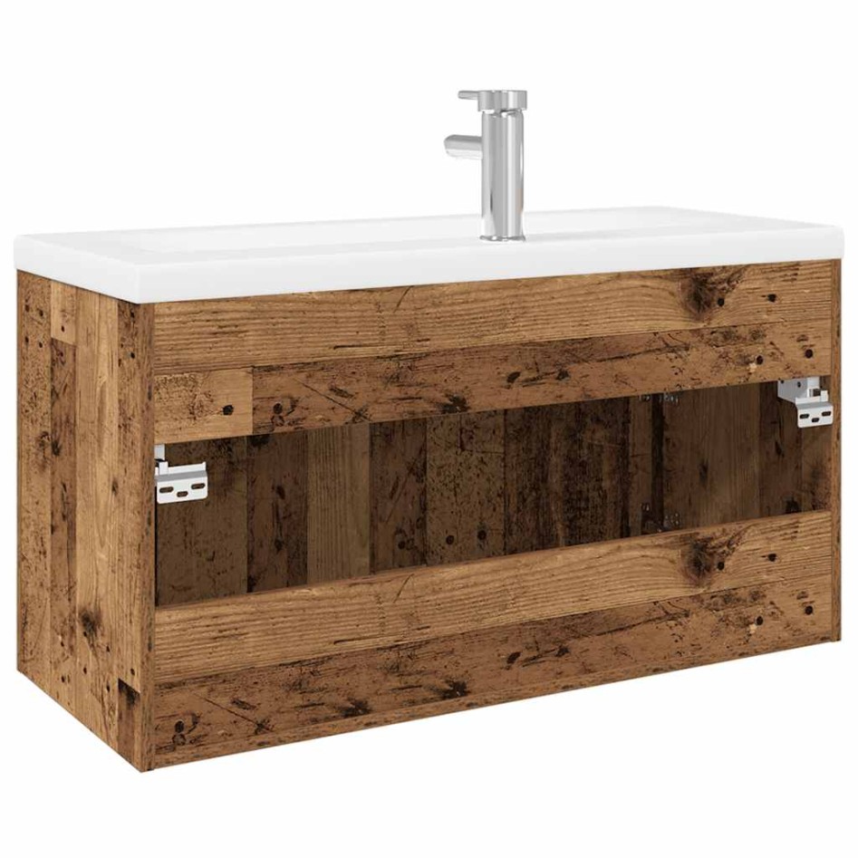 Mueble para lavabo con lavabo incorporado madera