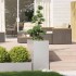 Jardinera 40x80x80 cm acero