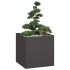 Jardinera acero negro 80x80x80