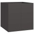 Jardinera acero negro 80x80x80
