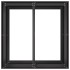 Jardinera acero negro 80x80x80