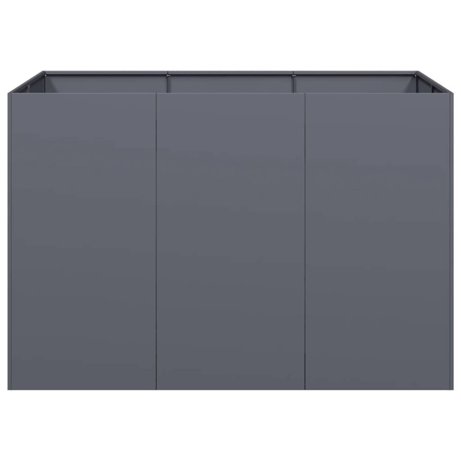 Jardinera acero gris antracita 120x80x80