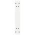 Patas de mesa de comedor 2 uds acero blanco 50x(72-73,3)