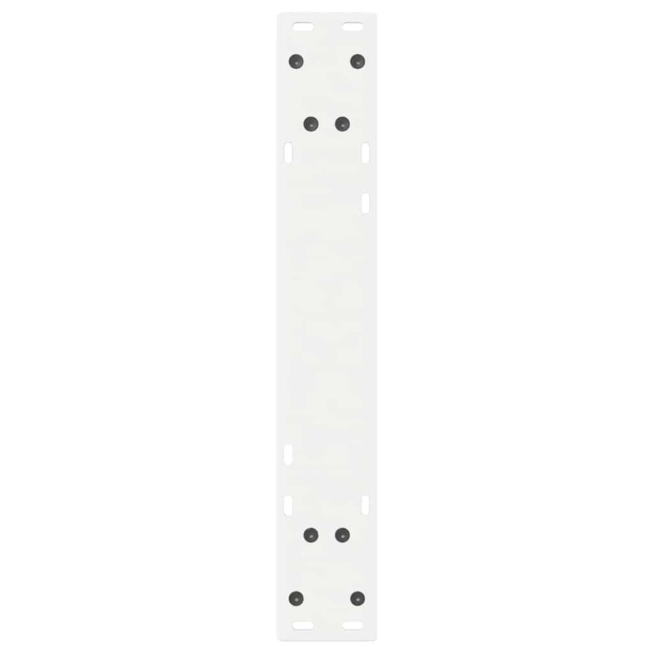 Patas de mesa de comedor 2 uds acero blanco 50x(72-73,3)