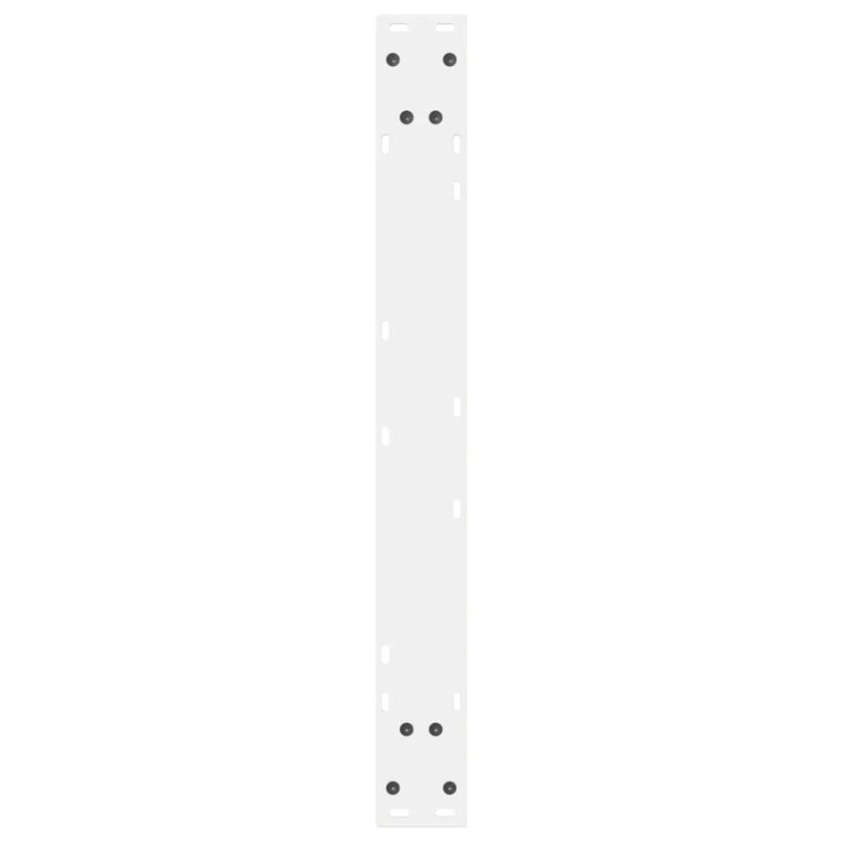 Patas para mesa de comedor 2 uds blanco acero 80x(72-73,3)