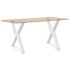 Patas para mesa de comedor 2 uds blanco acero 80x(72-73,3)