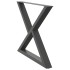 Patas para mesa comedor 2uds antracita 90x(72-73,3)