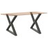 Patas para mesa comedor 2uds antracita 90x(72-73,3)
