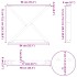 Patas para mesa comedor 2uds antracita 90x(72-73,3)