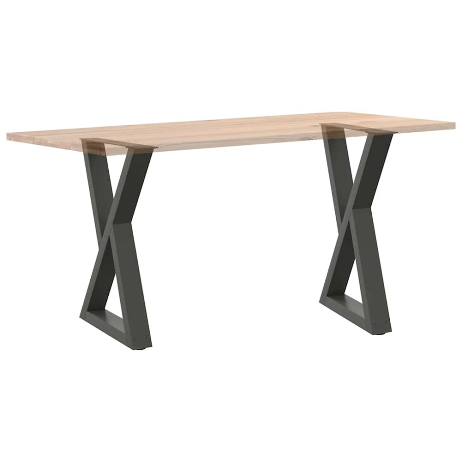 Patas de mesa de comedor 2 uds acero antracita 60x(72-73,3)