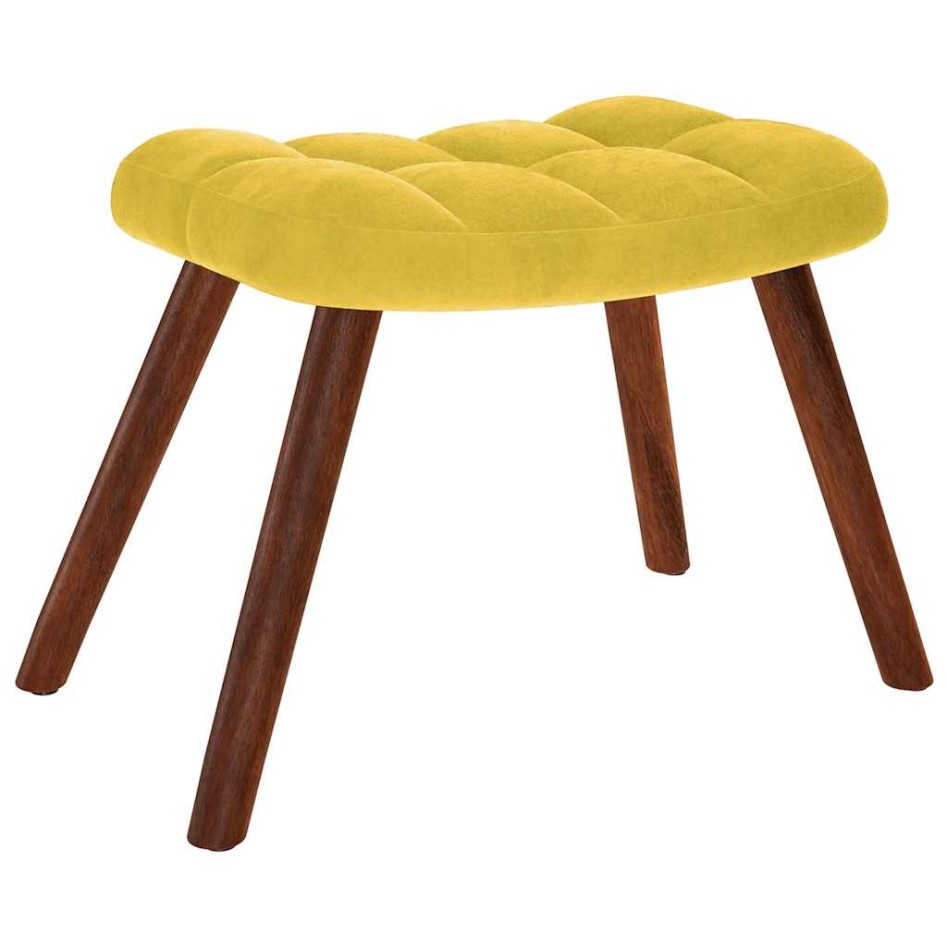Sillón de relax con taburete terciopelo