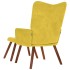Sillón de relax con taburete terciopelo