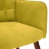 Sillón de relax con taburete terciopelo
