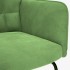 Silla mecedora de terciopelo verde