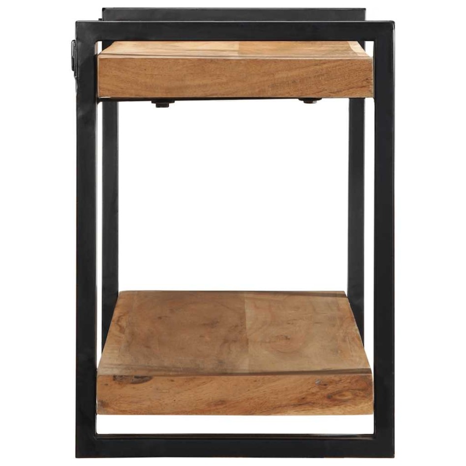 Estante de pared madera maciza de acacia 110x33x45