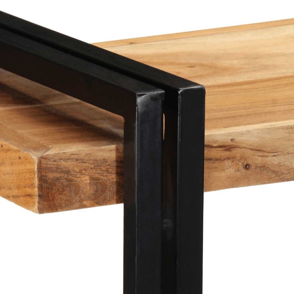 Estante de pared madera maciza de acacia 110x33x45