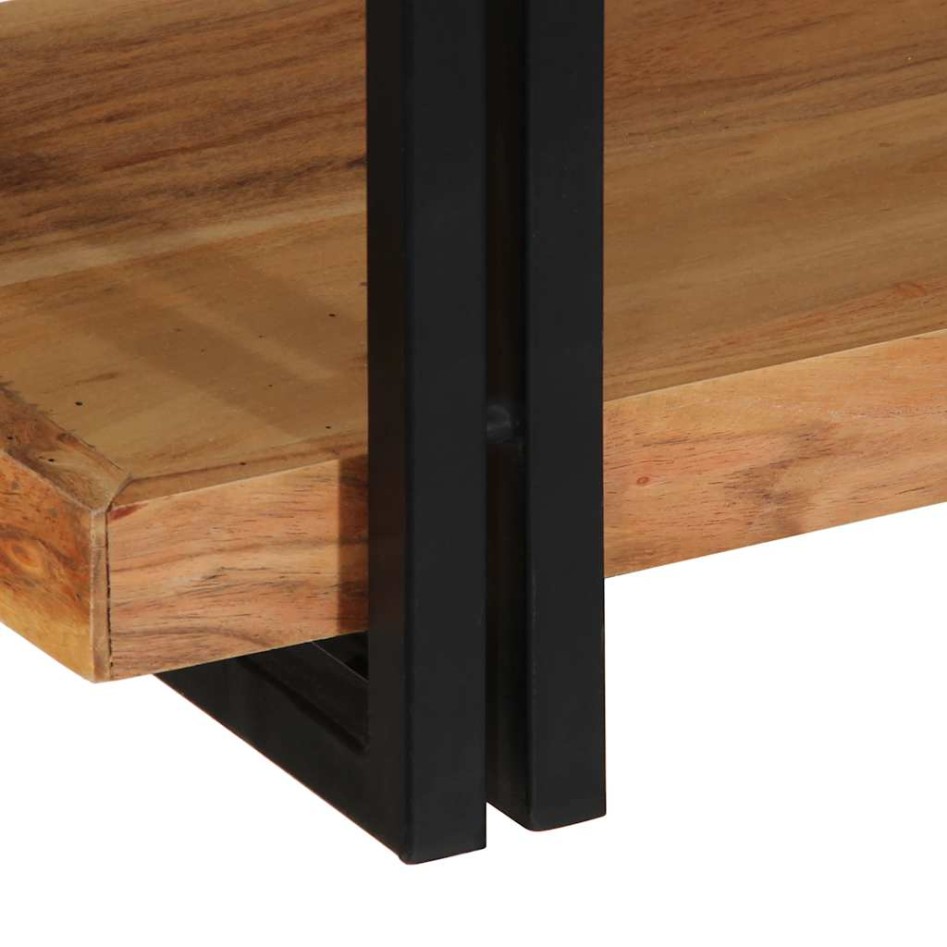 Estante de pared madera maciza de acacia 110x33x45