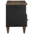 Mueble de TV madera maciza de mango negro 100x33x46
