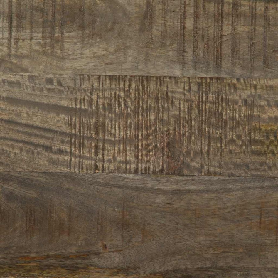 Mueble de TV madera maciza de mango negro 100x33x46