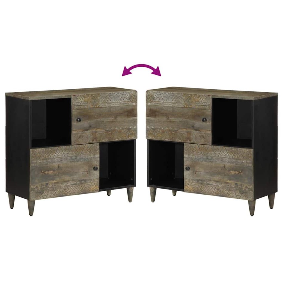 Aparador 80x33x75 cm madera maciza