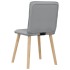 Sillas de comedor giratorias 2 unidades tela gris