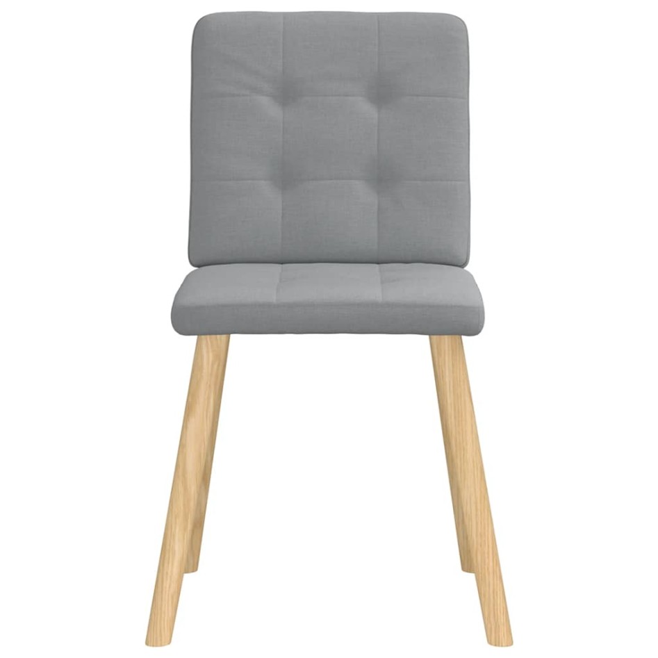 Sillas de comedor giratorias 2 unidades tela gris